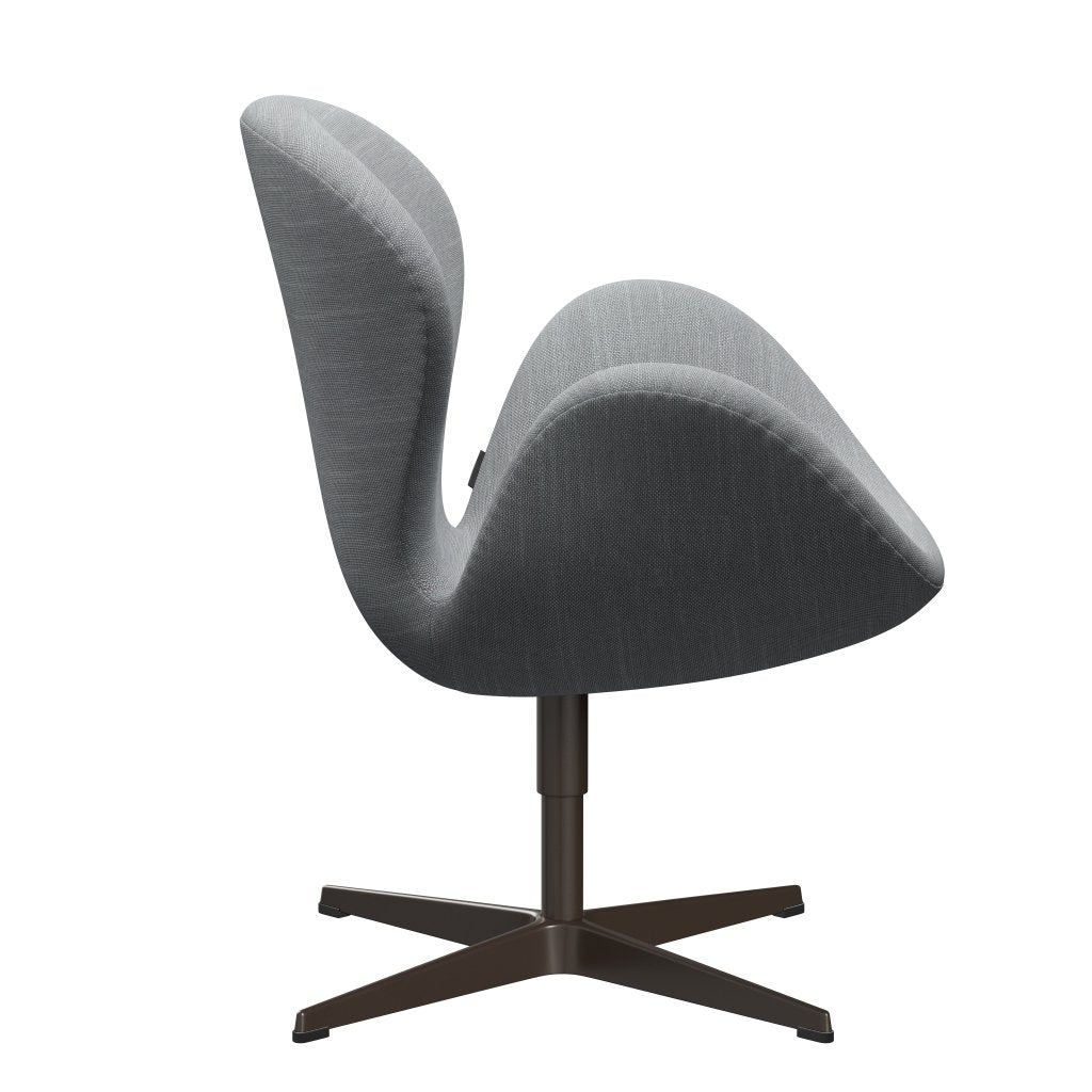 Fritz Hansen Swan stol, brun brons/sunniva ljusgrå/ljusblå