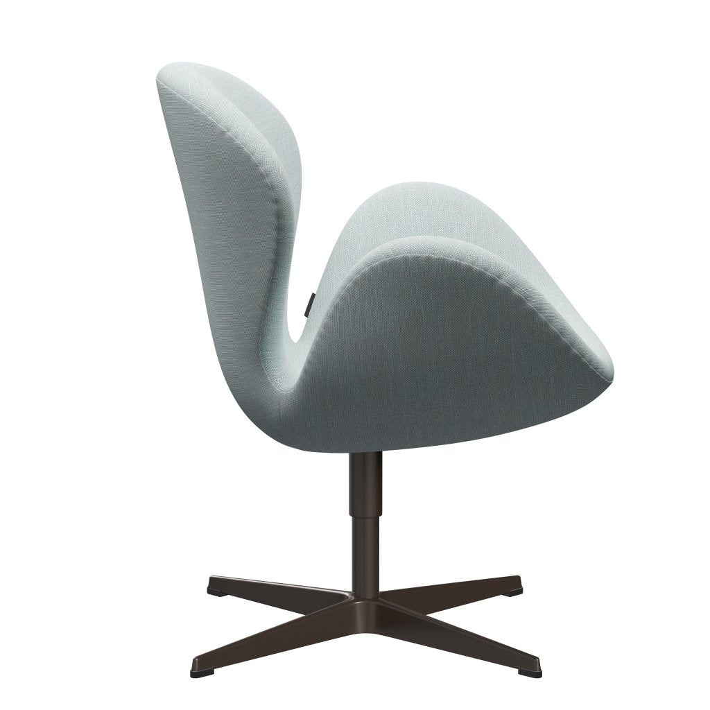 Fritz Hansen Swan stol, brun brons/sunniva vit/ljusblå