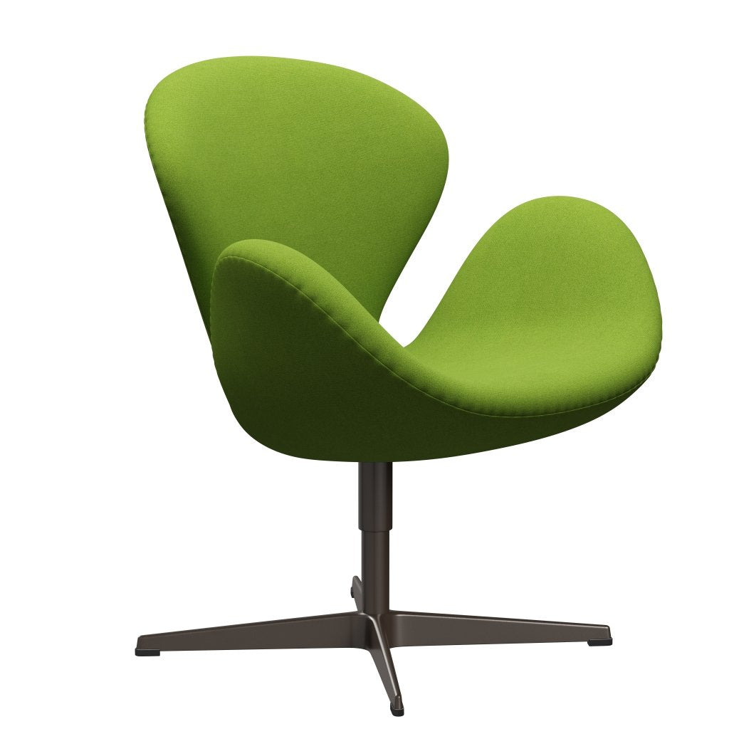 Fritz Hansen Svanstol, brun brons/tonus lime