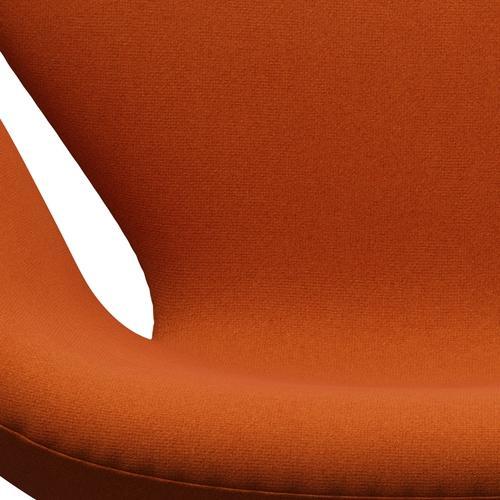 Fritz Hansen Swan Chair, Brown Bronze/Tonus Orange (605)