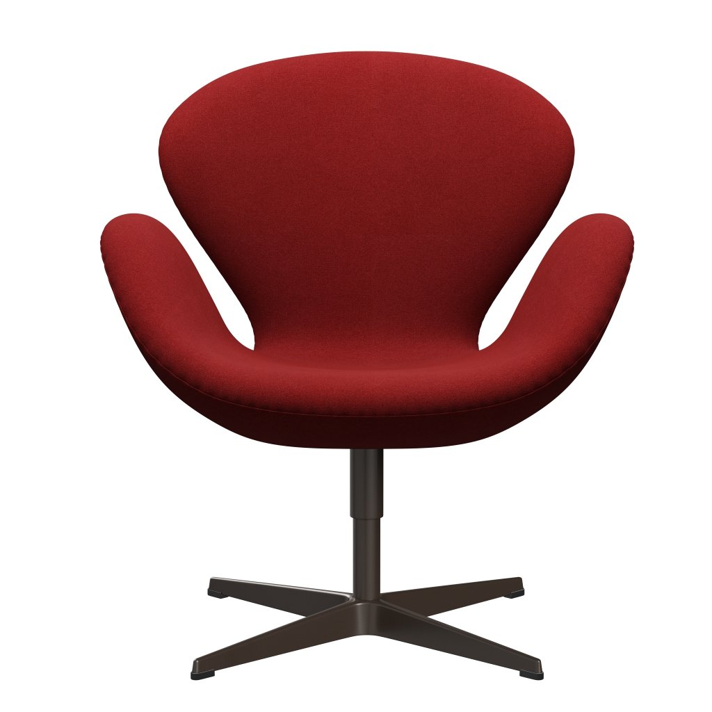Fritz Hansen Swan -stol, brun brons/tonus brände rött