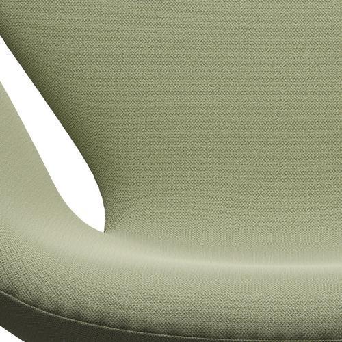 Fritz Hansen Swan -stol, satinpolerad aluminium/fångst dammad grön
