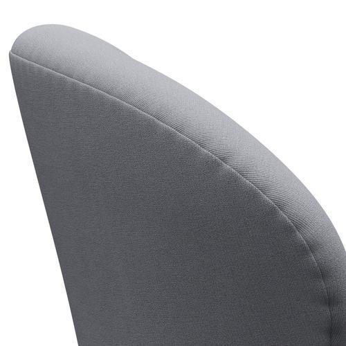 Fritz Hansen Swan -stol, satinpolerad aluminium/Christianshavn ljusgrå uni