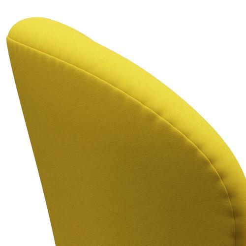 Fritz Hansen Swan Chair, Satin Polished Aluminium/Comfort Yellow (62003)