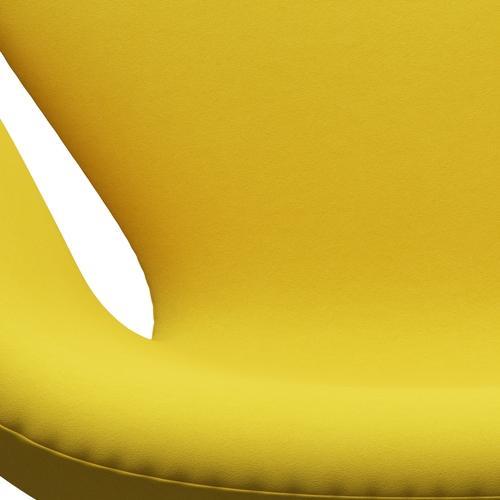 Fritz Hansen Swan Chair, Satin Polished Aluminium/Comfort Yellow (62003)