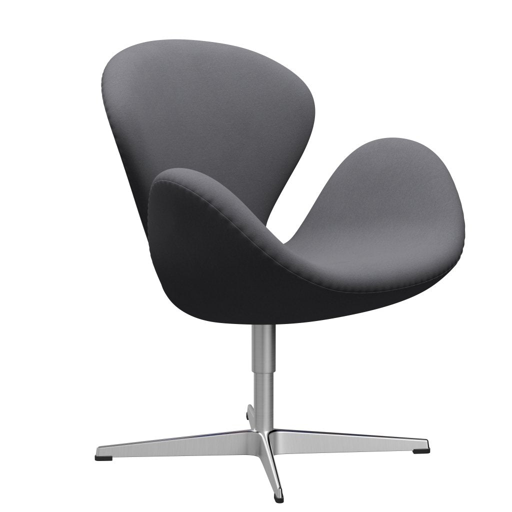 Fritz Hansen Swan Chair, Satin Polished Aluminium/Comfort Grey (01012)