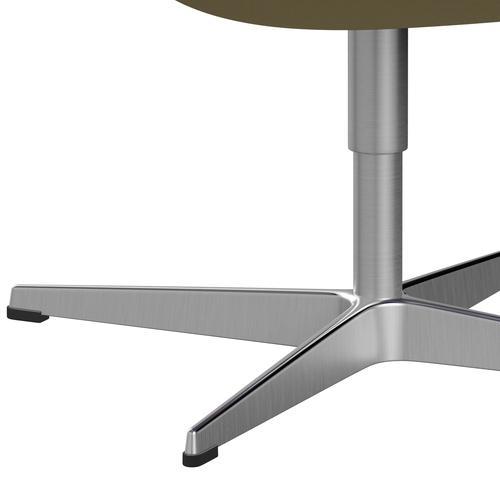 Fritz Hansen Swan -stol, satinpolerad aluminium/komfort grå (68008)