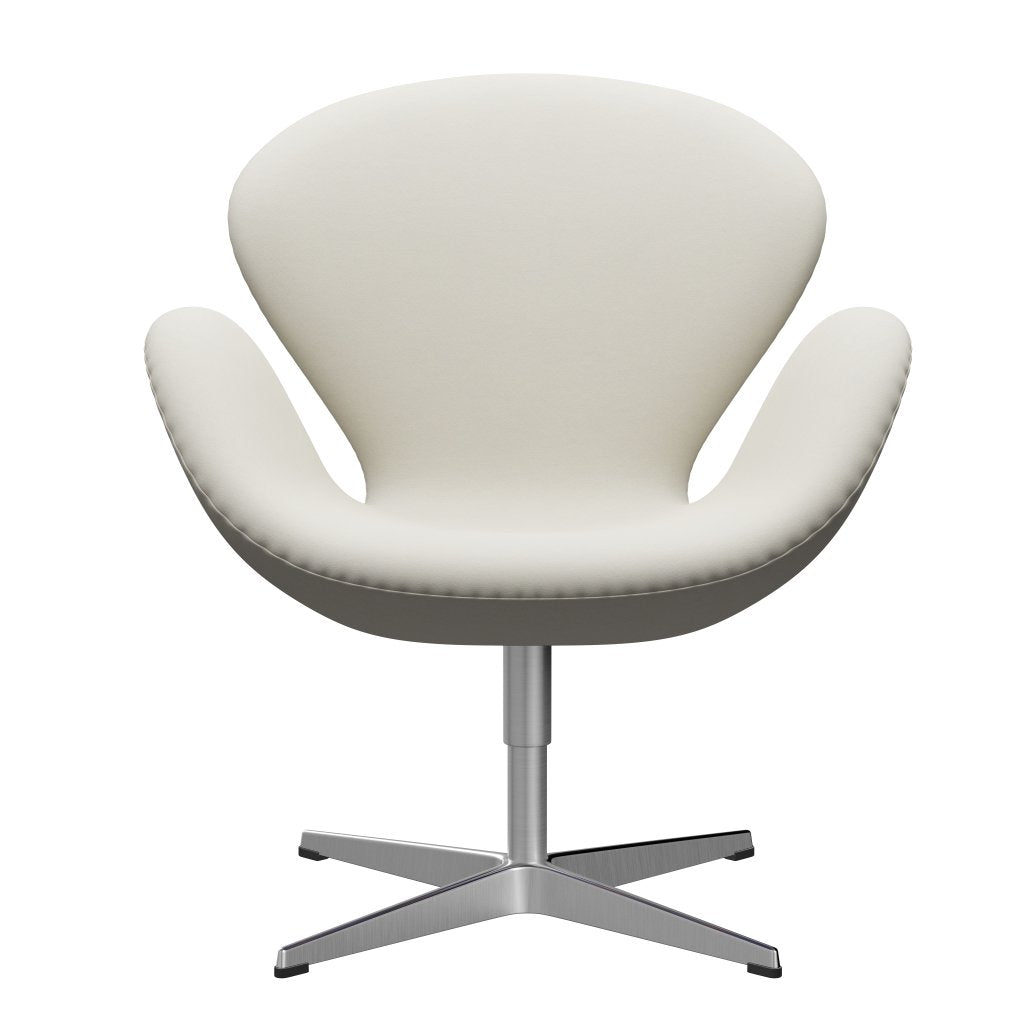 Fritz Hansen Swan -stol, satinpolerad aluminium/komfort ljusgrå