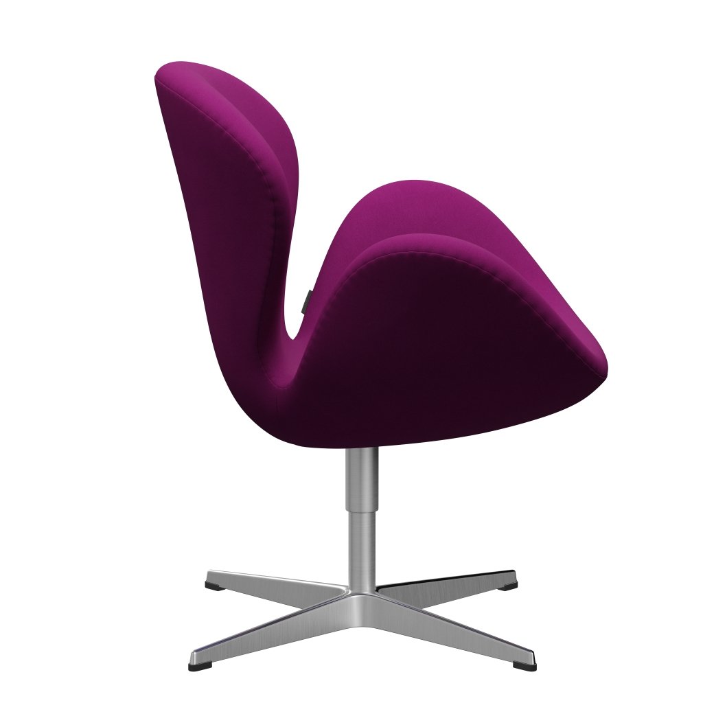 Fritz Hansen Swan -stol, satinpolerad aluminium/komfortljuslila