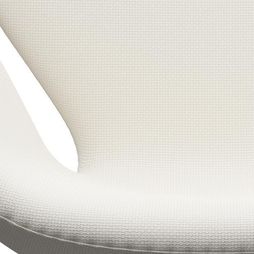 Fritz Hansen Swan Chair, Satin Polished Aluminium/Diablo Snow