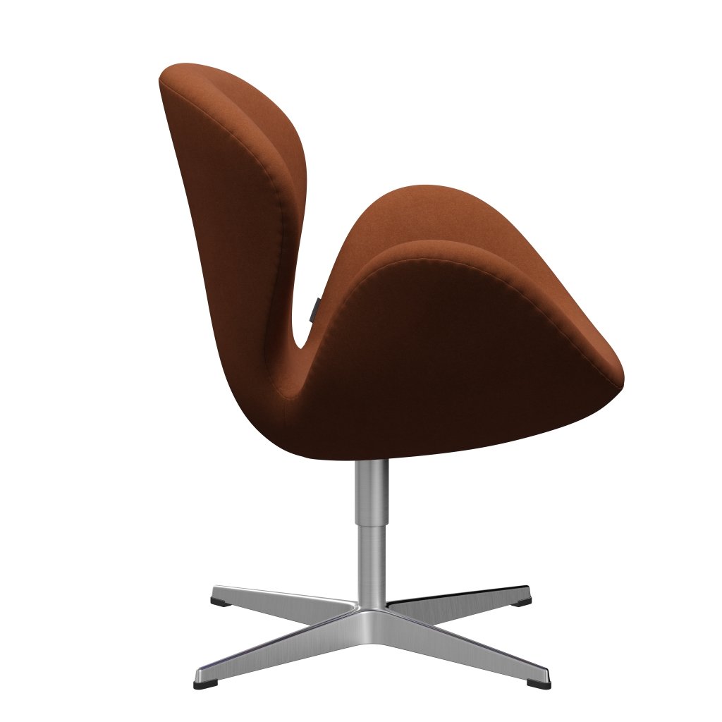 Fritz Hansen Swan -stol, satinpolerad aluminium/divina Brown (346)
