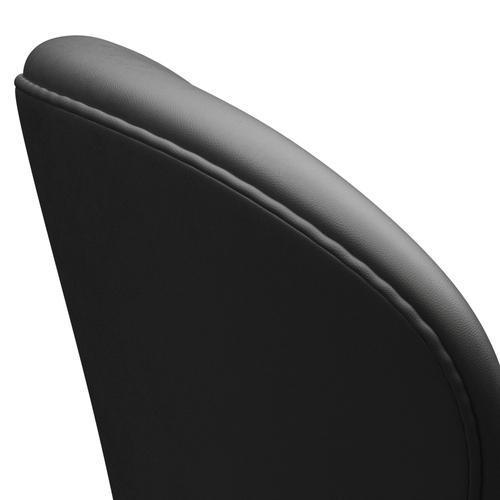 Fritz Hansen Swan -stol, satinpolerad aluminium/essentiell svart