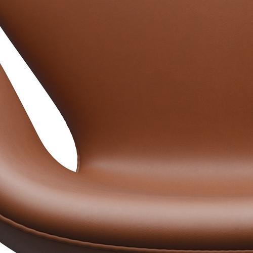 Fritz Hansen Swan -stol, satinpolerad aluminium/Essential Walnut