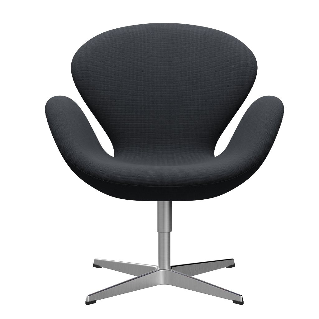 Fritz Hansen Swan Chair, Satin Polished Aluminium/Fame Grey (60003)