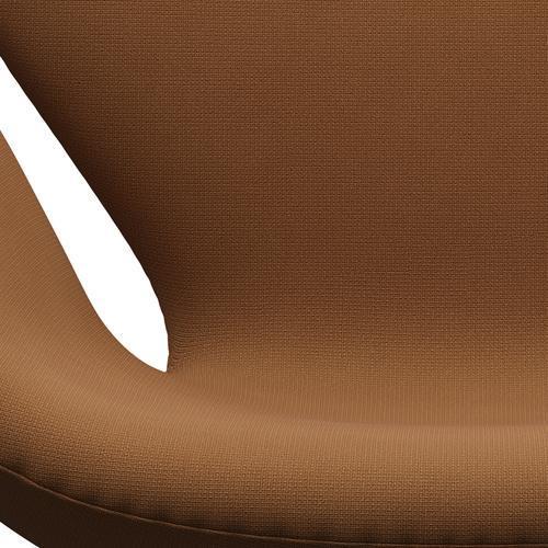 Fritz Hansen Swan Chair, Satin Polished Aluminium/Fame Light Grey -brown (61131)