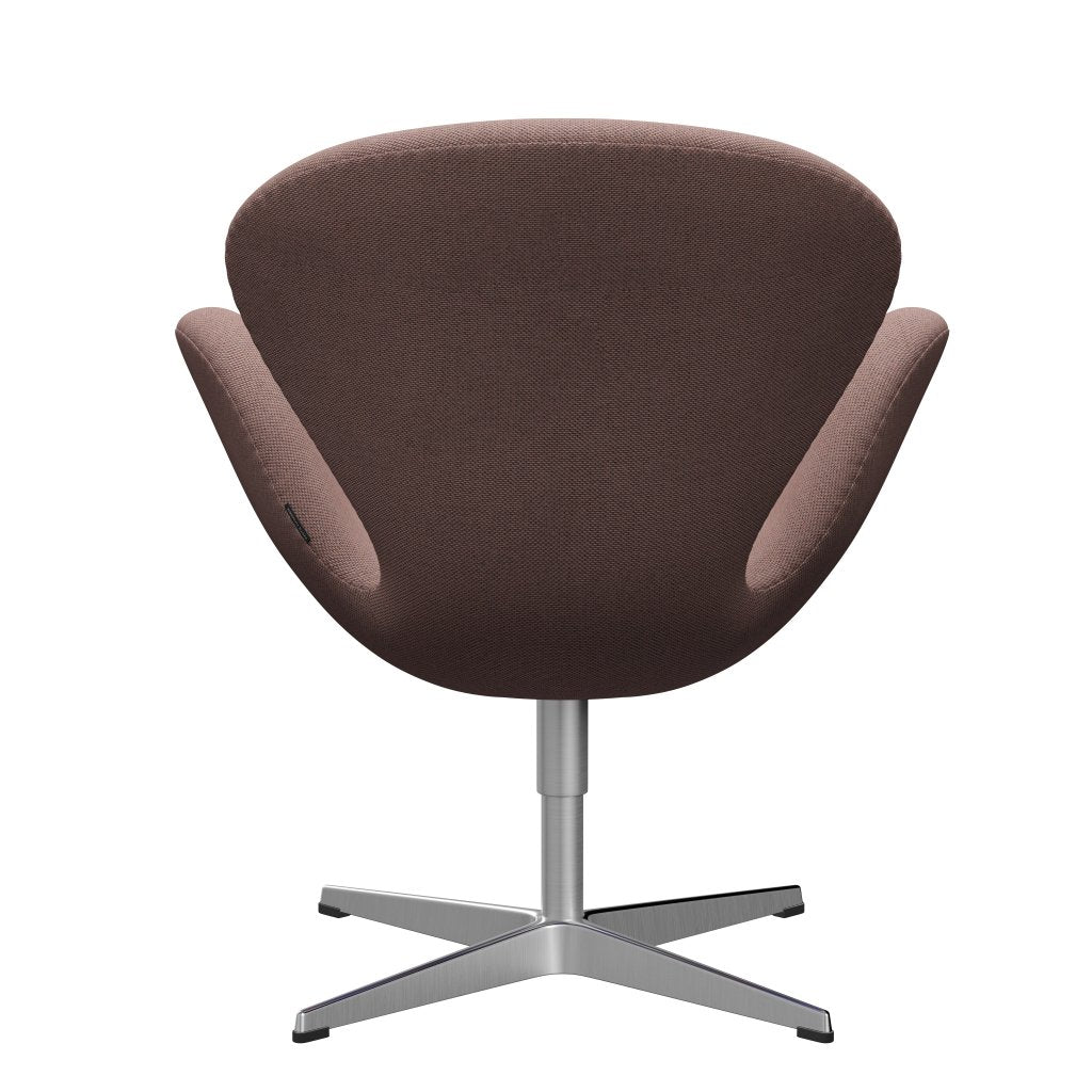 Fritz Hansen Swan-stol, satinpolerad aluminium/omväg blek ros/naturlig