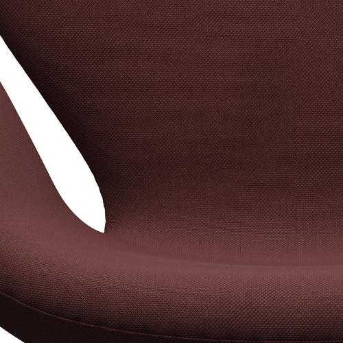 Fritz Hansen Swan Chair, Satin Polished Aluminium/Steelcut Dark Brown (655)