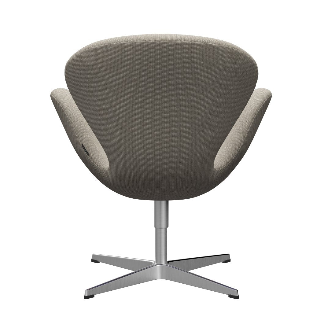 Fritz Hansen Swan -stol, satinpolerad aluminium/stålcuttrio sand