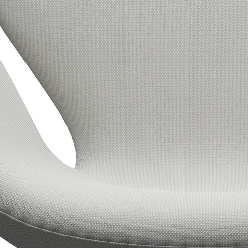 Fritz Hansen Swan -stol, satinpolerad aluminium/steelcut -trio blek mintgrön