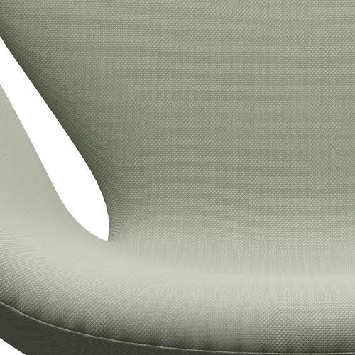 Fritz Hansen Swan -stol, satinpolerad aluminium/stålcut ljus/mild turkos