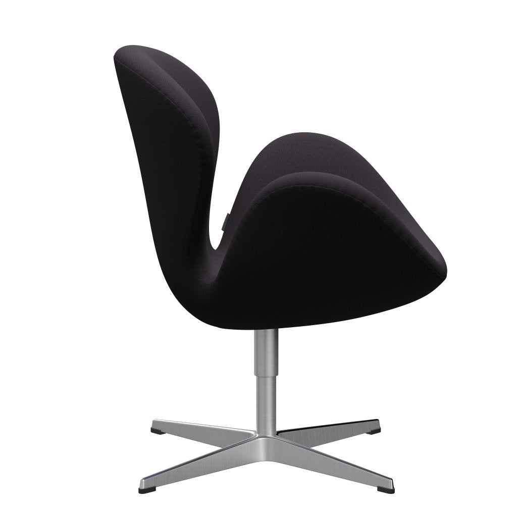 Fritz Hansen Swan -stol, satinpolerad aluminium/stålcut mörk lila