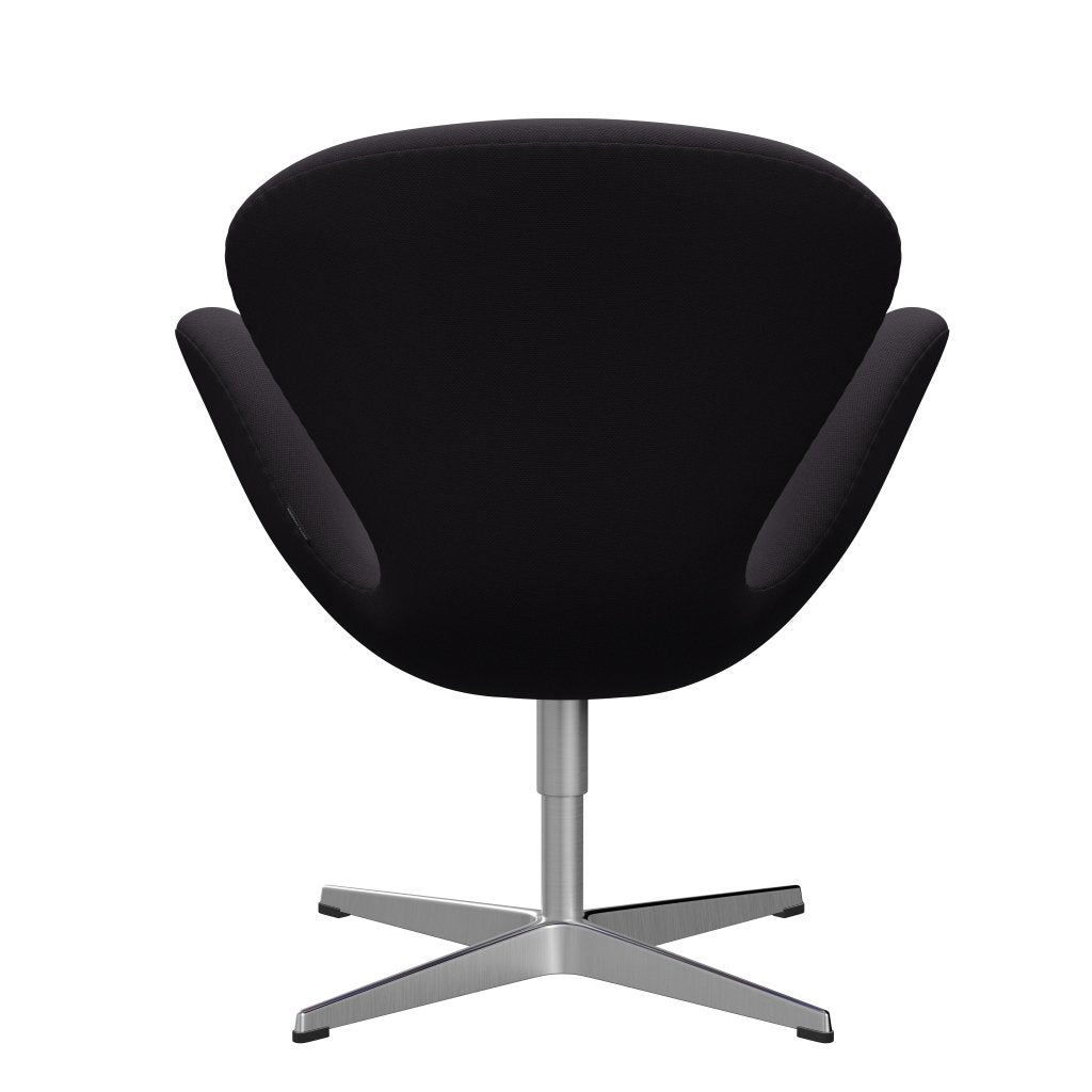 Fritz Hansen Swan -stol, satinpolerad aluminium/stålcut mörk lila