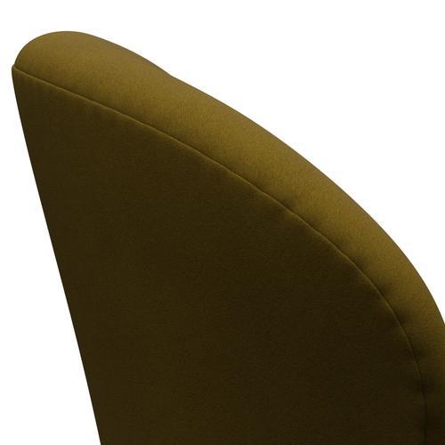 Fritz Hansen Swan -stol, svart lackerad/komfortbrun (68007)