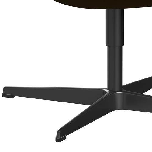 Fritz Hansen Swan -stol, svart lackerad/komfortbrun (68007)