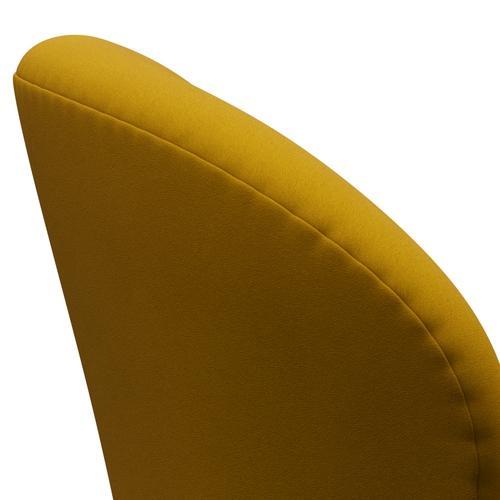 Fritz Hansen Swan -stol, svart lackerad/komfort gul (62004)