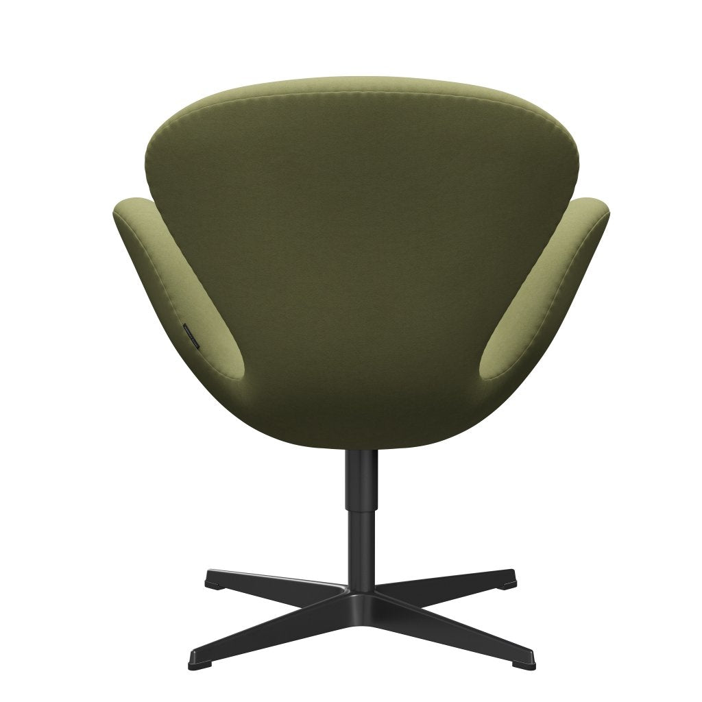 Fritz Hansen Swan -stol, svart lackerad/komfort grå (68009)