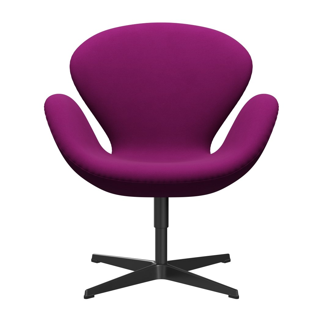 Fritz Hansen Swan -stol, svart lackerad/komfortljus lila
