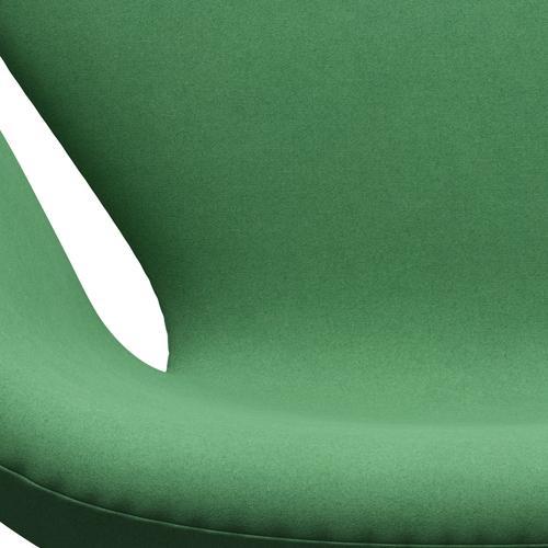 Fritz Hansen Svanstol, svart lackerad/divina grön