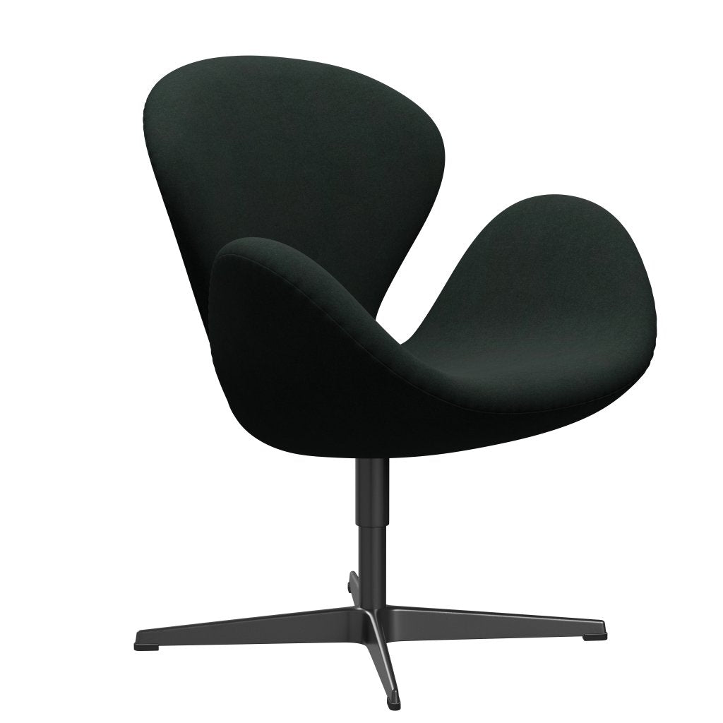 Fritz Hansen Svanenstol, Sortlakeret/Divina Charcoal