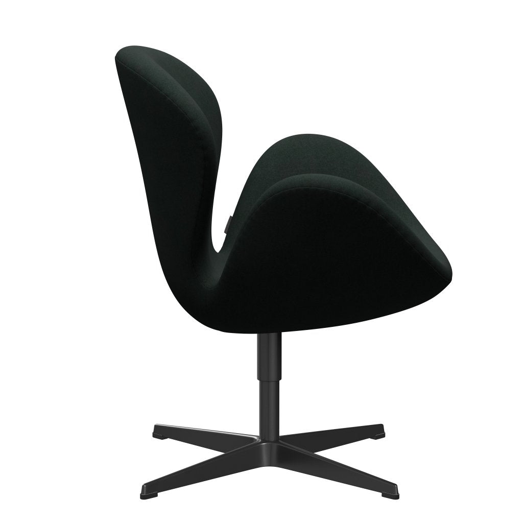 Fritz Hansen Svanenstol, Sortlakeret/Divina Charcoal