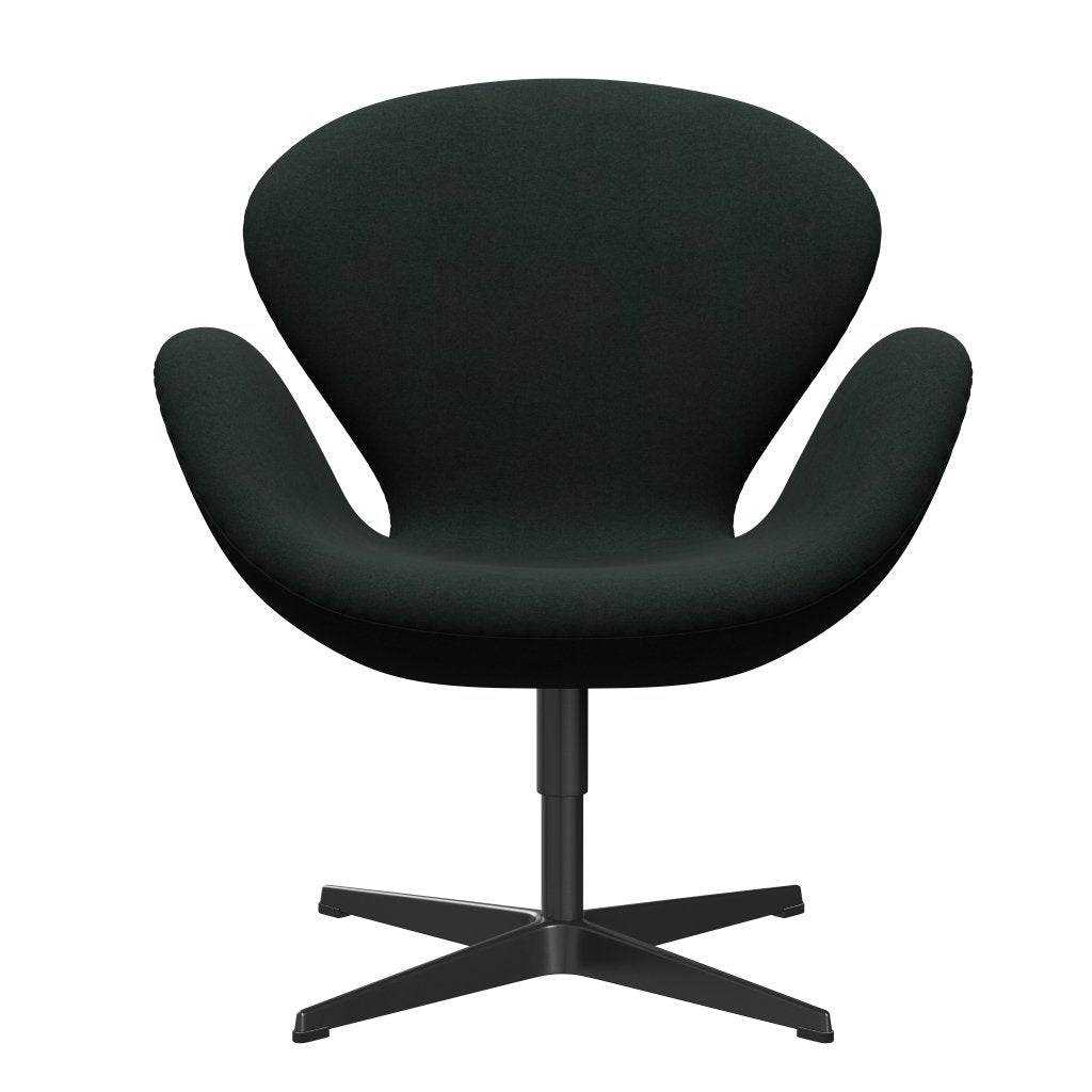 Fritz Hansen Svanenstol, Sortlakeret/Divina Charcoal