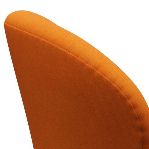Fritz Hansen Swan -stol, svart lackerad/divina orange (444)