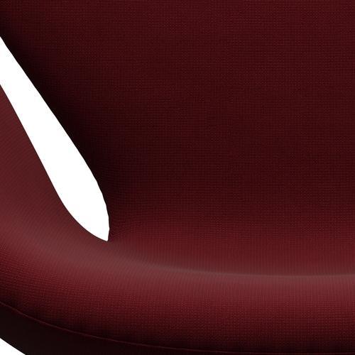 Fritz Hansen Swan -stol, svart lackerad/berömmelse Bordeaux (64058)