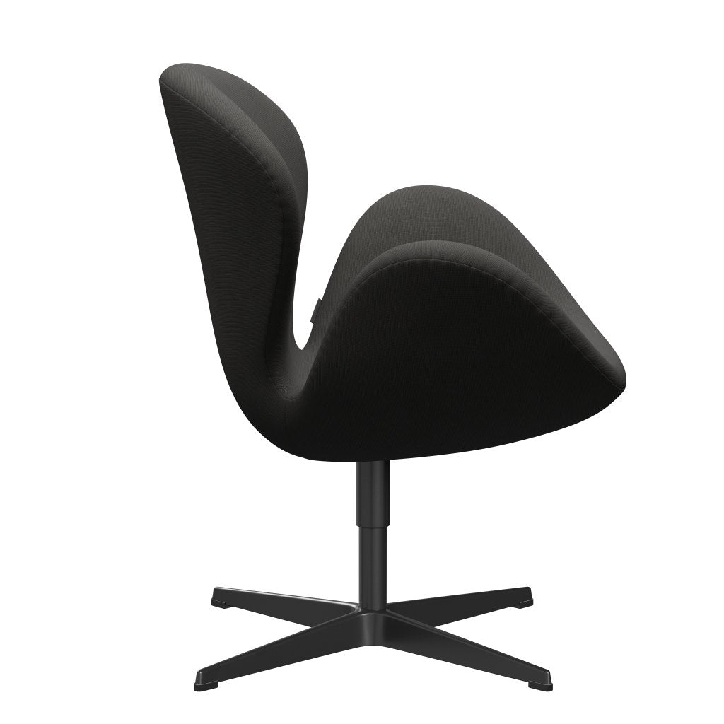 Fritz Hansen Swan Chair, Black Lackered/Fame Brown (61060)