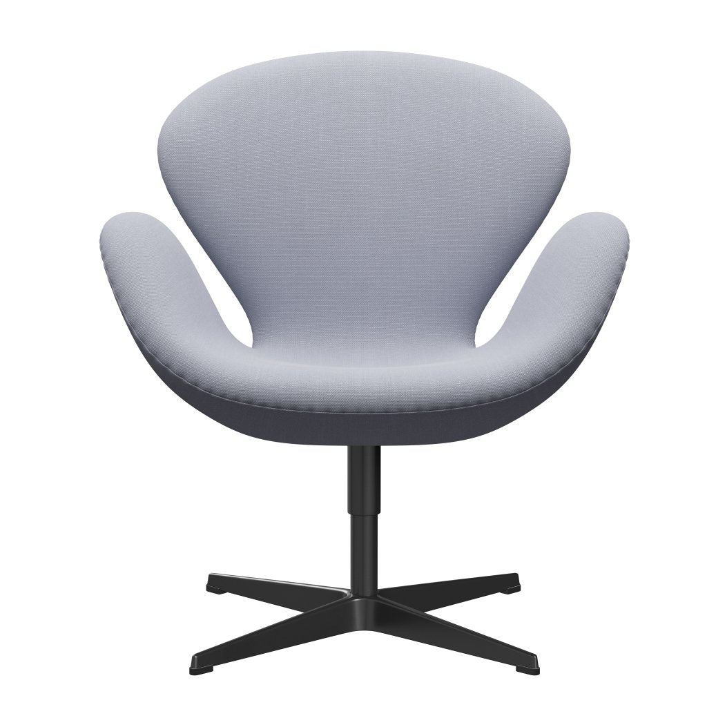 Fritz Hansen Swan -stol, svart lackerad/stålmusmusgrå