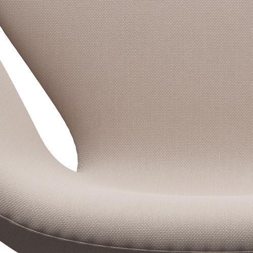 Fritz Hansen Swan -stol, svart lackerad/steelcut trio ljus beige