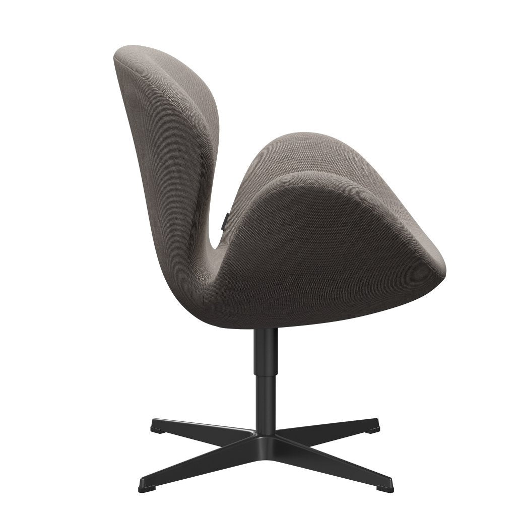 Fritz Hansen Swan -stol, svart lackerad/stålcuttrio rosa/vit/svart