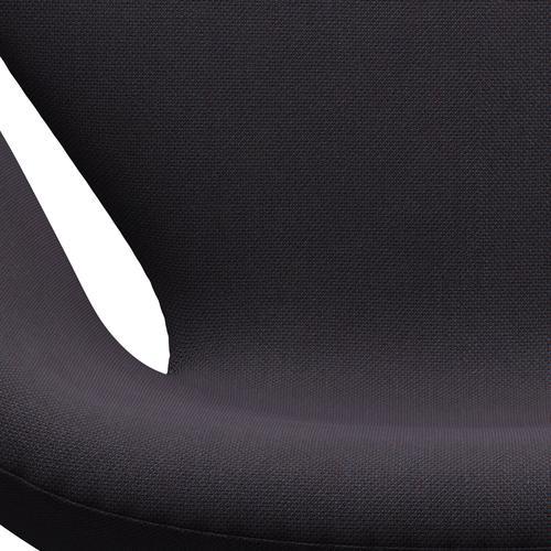 Fritz Hansen Swan -stol, svart lackerad/steelcut trio varm mörkblå