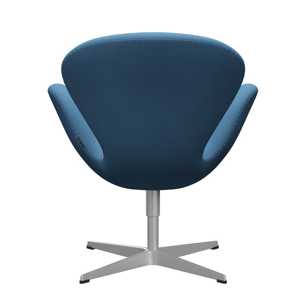 Fritz Hansen Swan Chair, Silver Grey/Comfort Light Blue (01124)