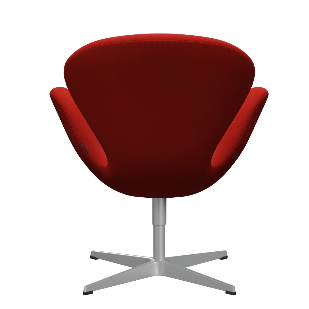 Fritz Hansen Swan Chair, Silver Grey/Comfort Red (00026)