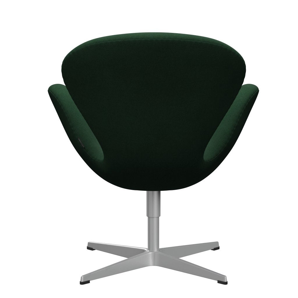 Fritz Hansen Swan Chair, Silver Grey/Divina Dark Green (876)