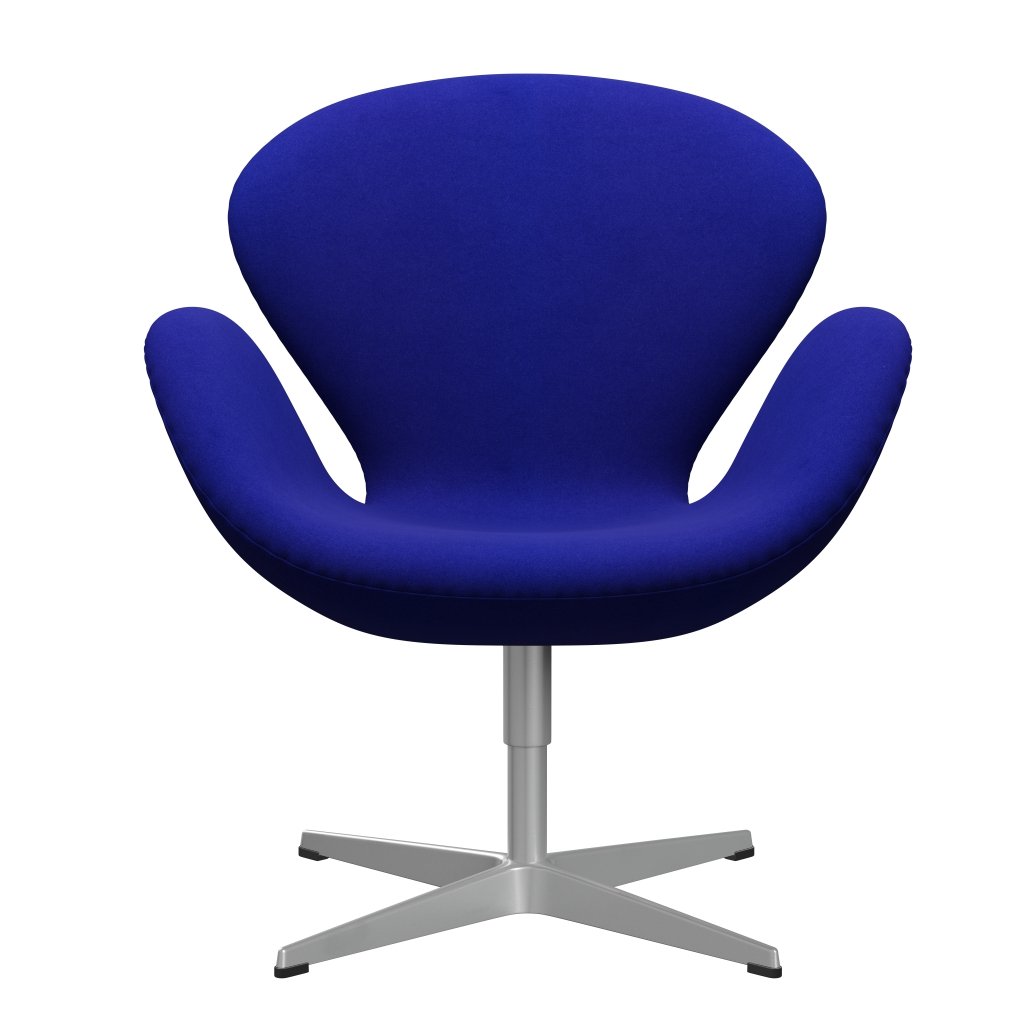 Fritz Hansen Swan Chair, Silver Grey/Divina Coral Blue