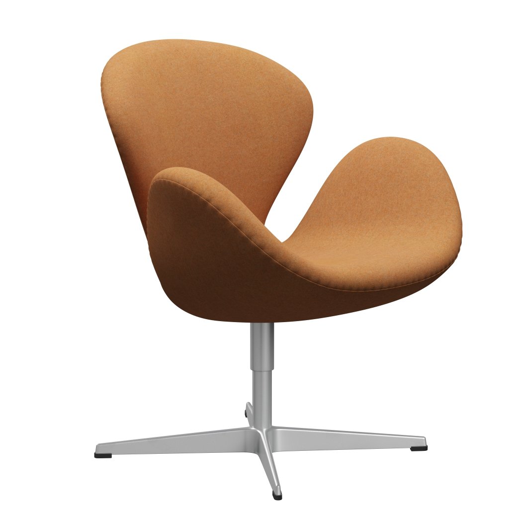 Fritz Hansen Swan Chair, Silver Grey/Divina MD Carrot