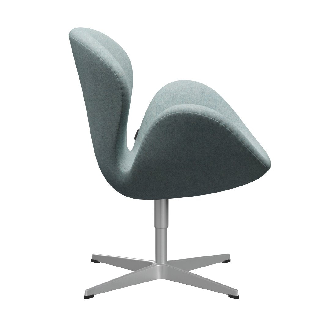 Fritz Hansen Swan Chair, Silver Grey/Divina MD Mint