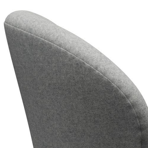 Fritz Hansen Swan Chair, Silver Grey/Divina Melange Light Grey