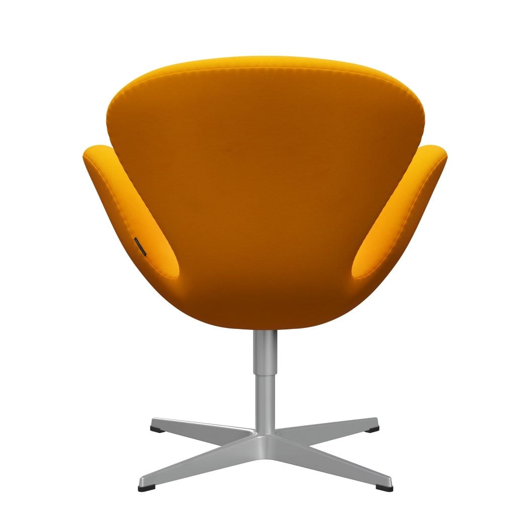 Fritz Hansen Swan Chair, Silver Grey/Divina Orange (426)